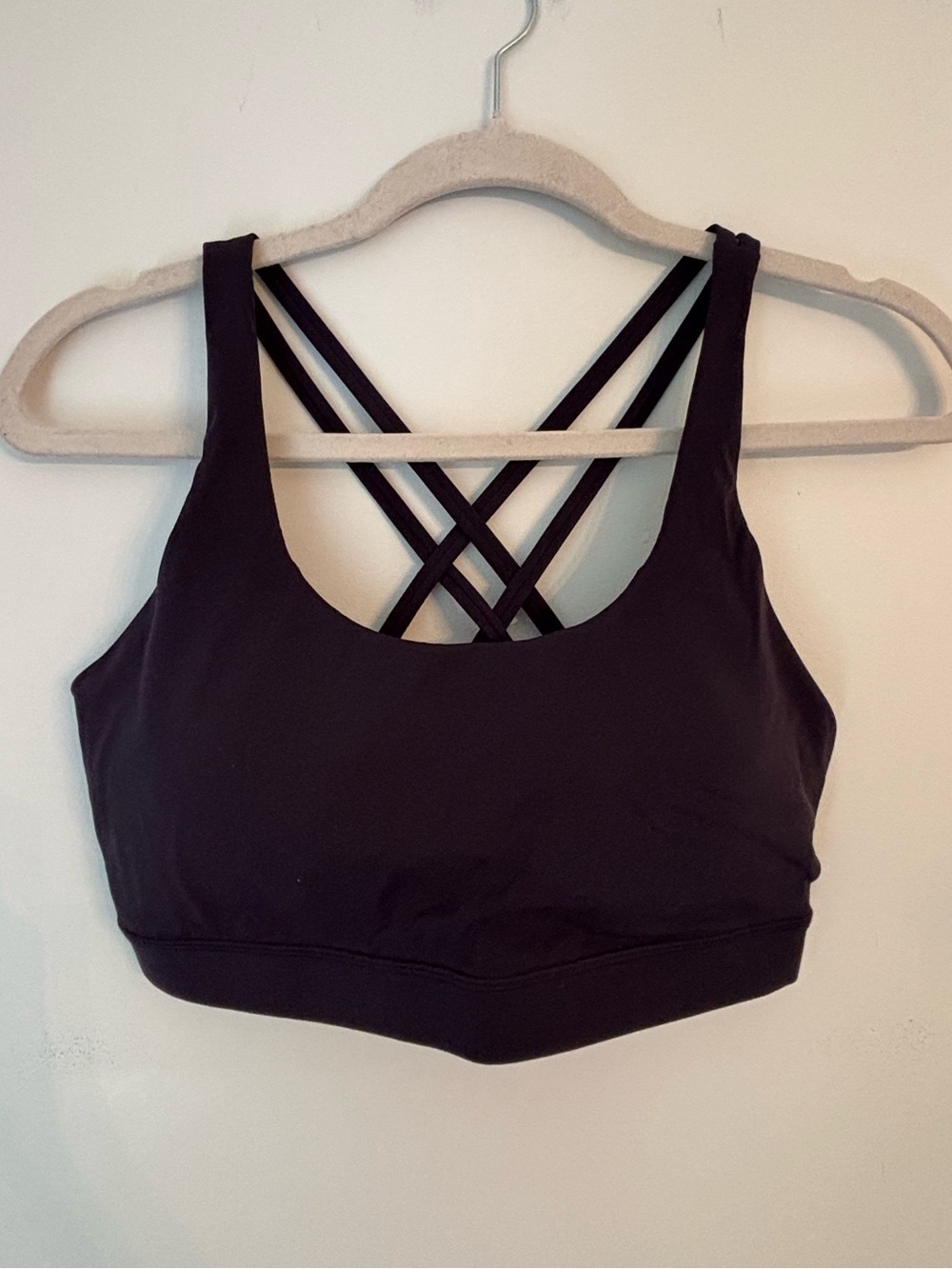 CRZ Yoga Navy Long Line Sports Bra Size Medium NWOT